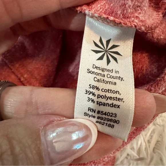 Athleta Cozy Cowl Neck Pullover Top Heathered Pink Thumbholes Size L - Picture 11 of 16